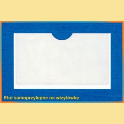 etui samoprzylepne na kartę plastikową